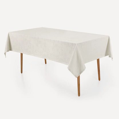 Toalha de Mesa Karsten Katherine Branco Retangular – 1,60 x 2,70m