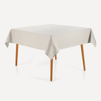 Toalha de Mesa Quadrada 8 Lugares Karsten Sempre Limpa Artemis Branco 1,80m x 1,80m