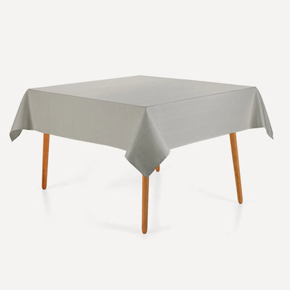 Toalha de Mesa Quadrada 8 Lugares Karsten Sempre Limpa Artemis Cinza 1,80m x 1,80m