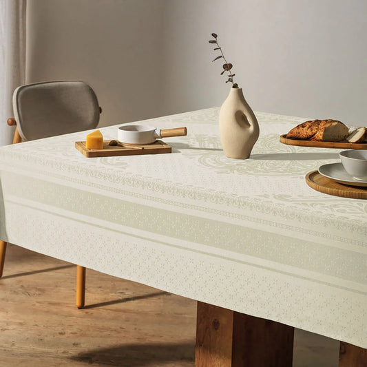 Toalha de Mesa Redonda 6 Lugares Karsten Lesier Off-White 1,78m