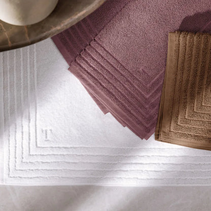 Toalha de Piso Trussardi Linee 100% Algodão Marsala 48x80cm