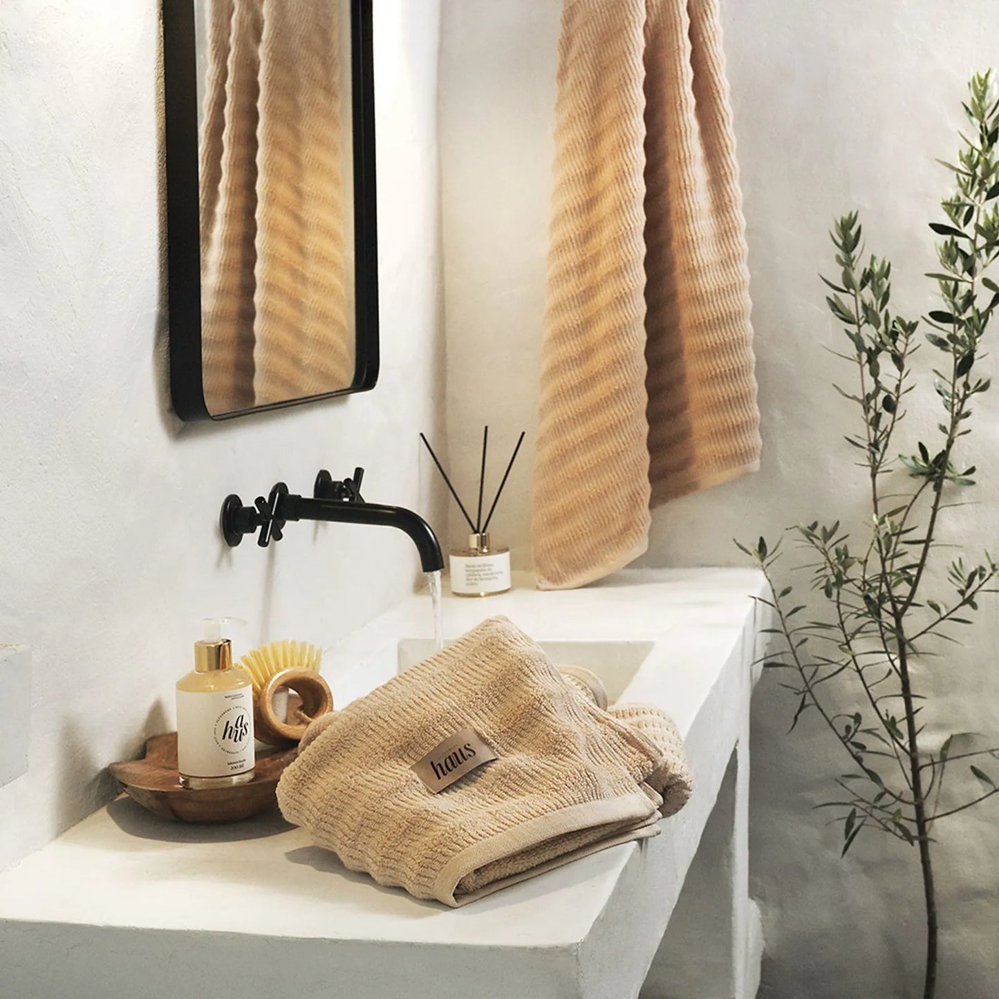 Toalha de Rosto Altenburg Haus Zero Twist Bege Instinto (50cm x 80cm)