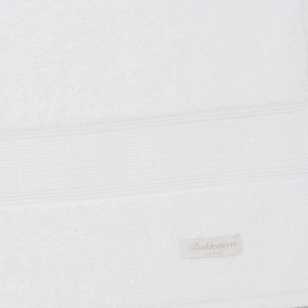 Toalha de Rosto Buddemeyer Luxus América 100% Algodão Egípcio Branco 48x90cm