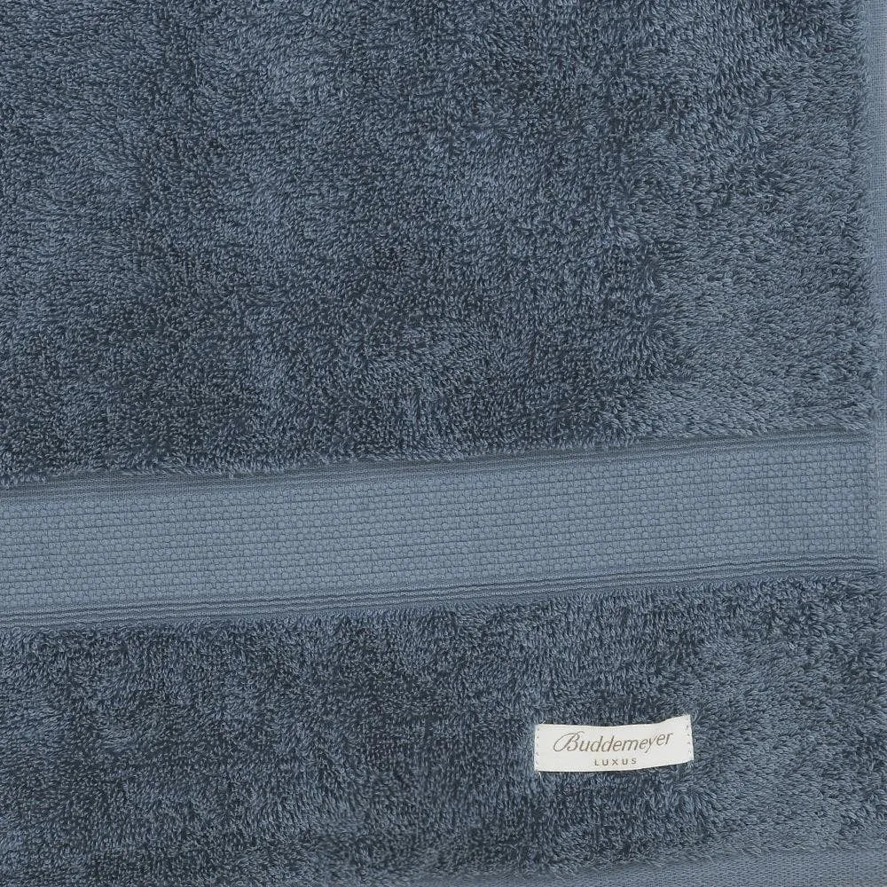Toalha de Rosto Buddemeyer Luxus América Algodão Egípcio Azul Classic 48cm x 90cm