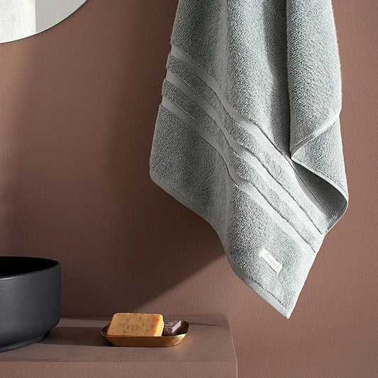 Toalha de Lavabo Buddemeyer Luxus Hotel New York Dual Air 100% Algodão Cinza 30x50cm