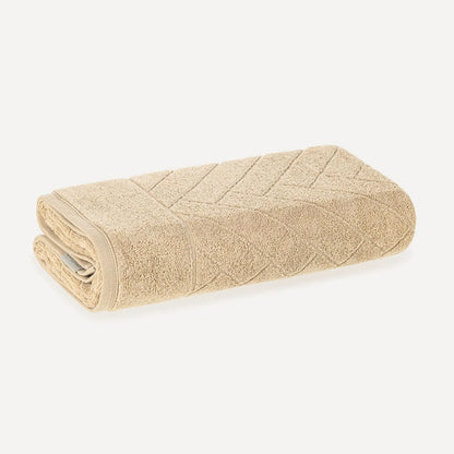 Toalha de Rosto Karsten Aspen Castanho (Frapê) 100% Algodão 450g/m² 48cm x 80cm