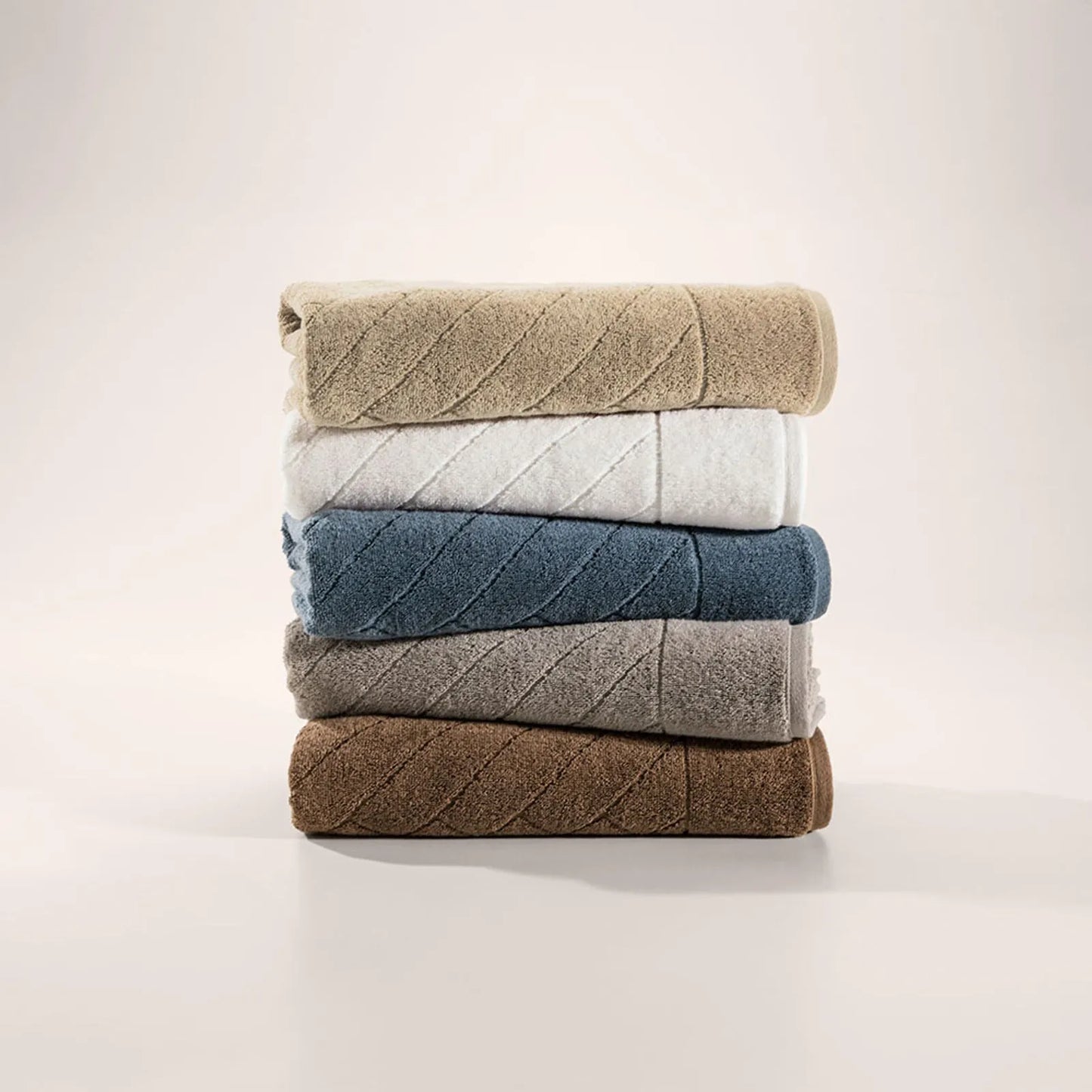Toalha de Rosto Karsten Aspen Castanho (Frapê) 100% Algodão 450g/m² 48cm x 80cm