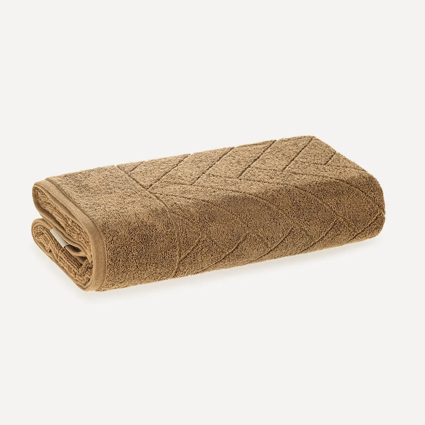 Toalha de Rosto Karsten Aspen Marrom Olho de Tigre 100% Algodão 450g/m² 48cm x 80cm