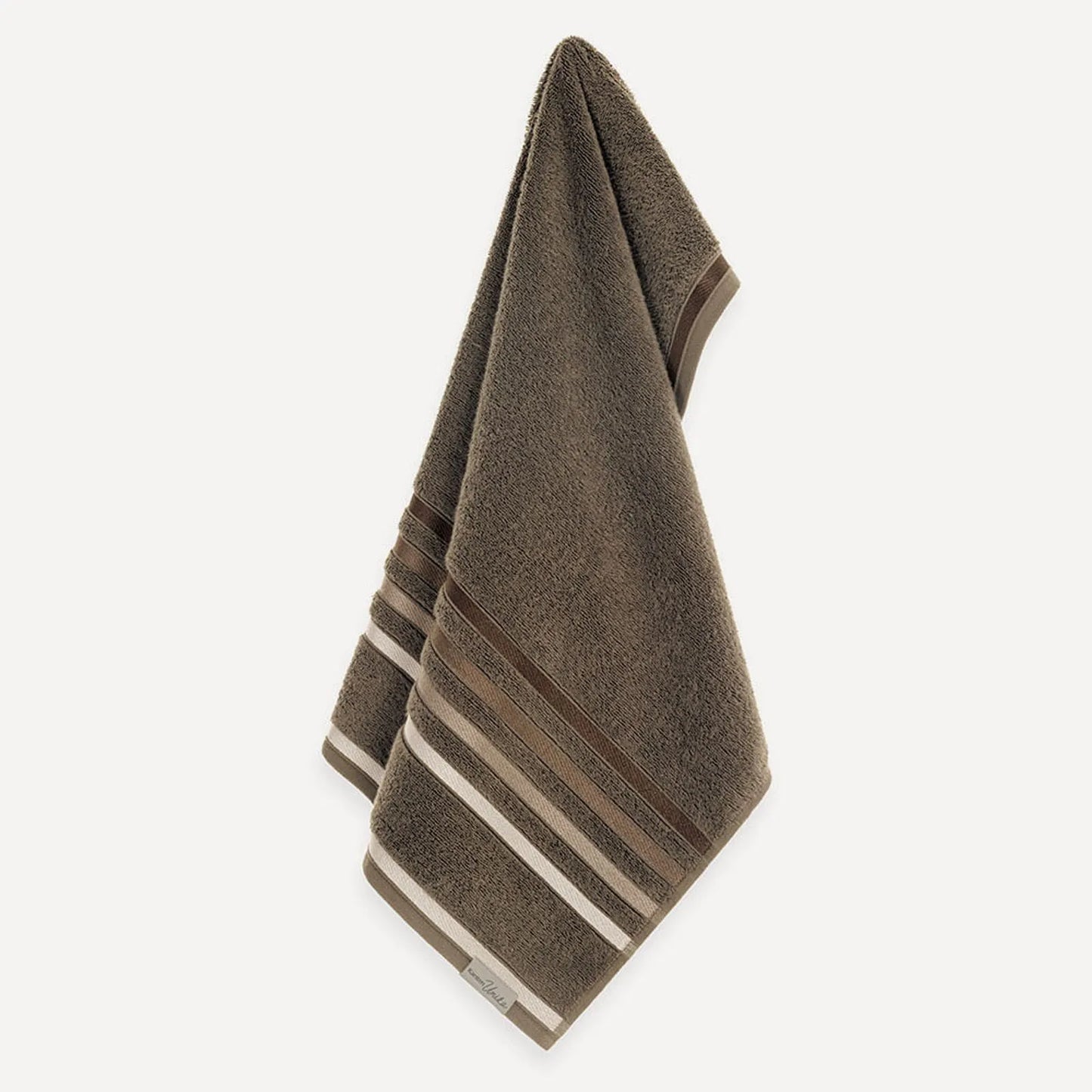 Toalha de Rosto Karsten Lumina Marrom 100% Algodão 500g/m² 48cm x 80cm