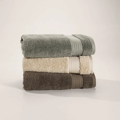 Toalha de Rosto Karsten Magna Gris Fio Penteado 100% Algodão