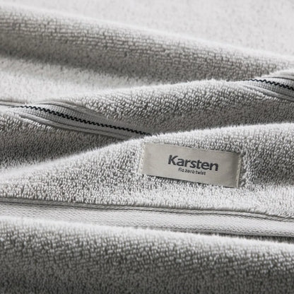 Toalha de Rosto Karsten Plaza Cinza 100% Algodão 500g/m² 48cm x 80cm