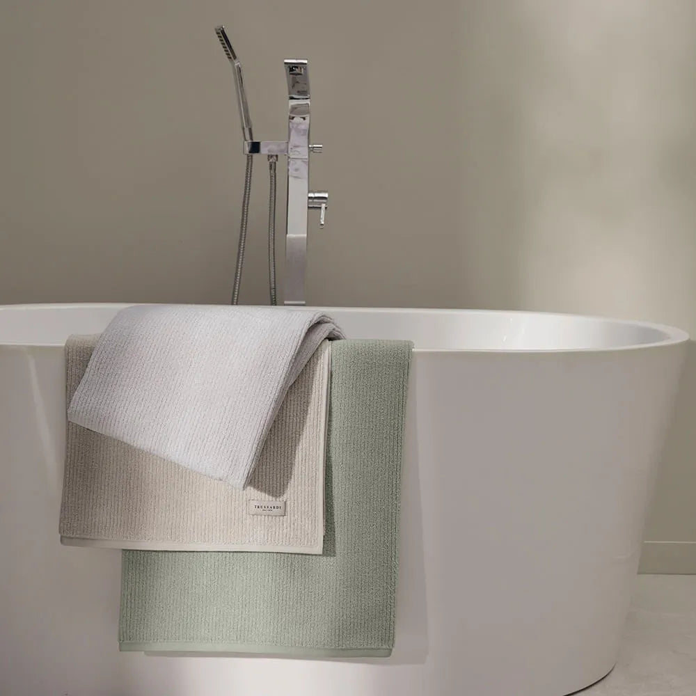 Toalha de Rosto Trussardi Belluno 100% Algodão Gelo 48x80cm