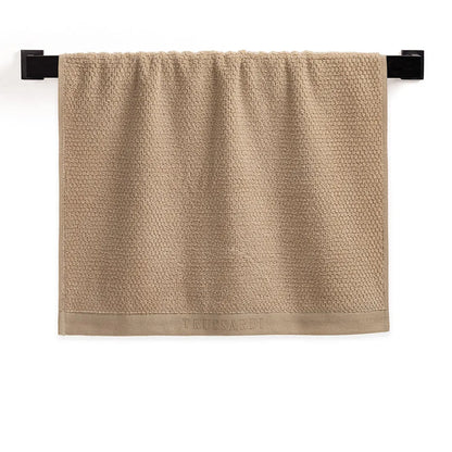 Toalha de Rosto Trussardi Maggiore 100% Algodão Bege Mocaccino 48x90cm