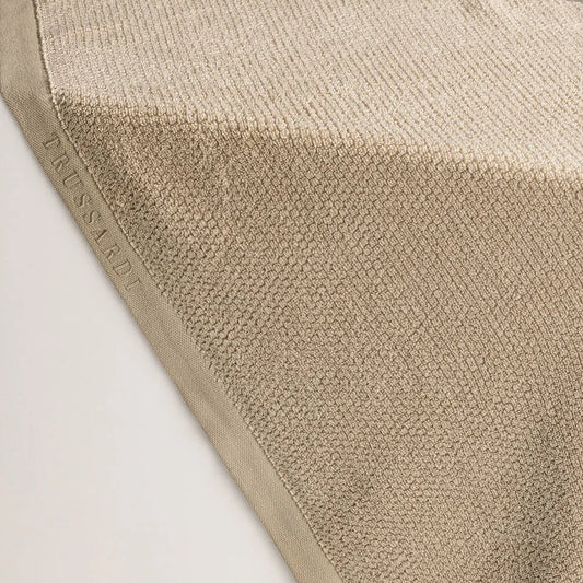 Toalha de Rosto Trussardi Maggiore 100% Algodão Bege Mocaccino 48x90cm