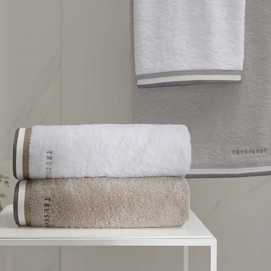 Toalha de Rosto Trussardi Montello 100% Algodão Branco 48x90cm