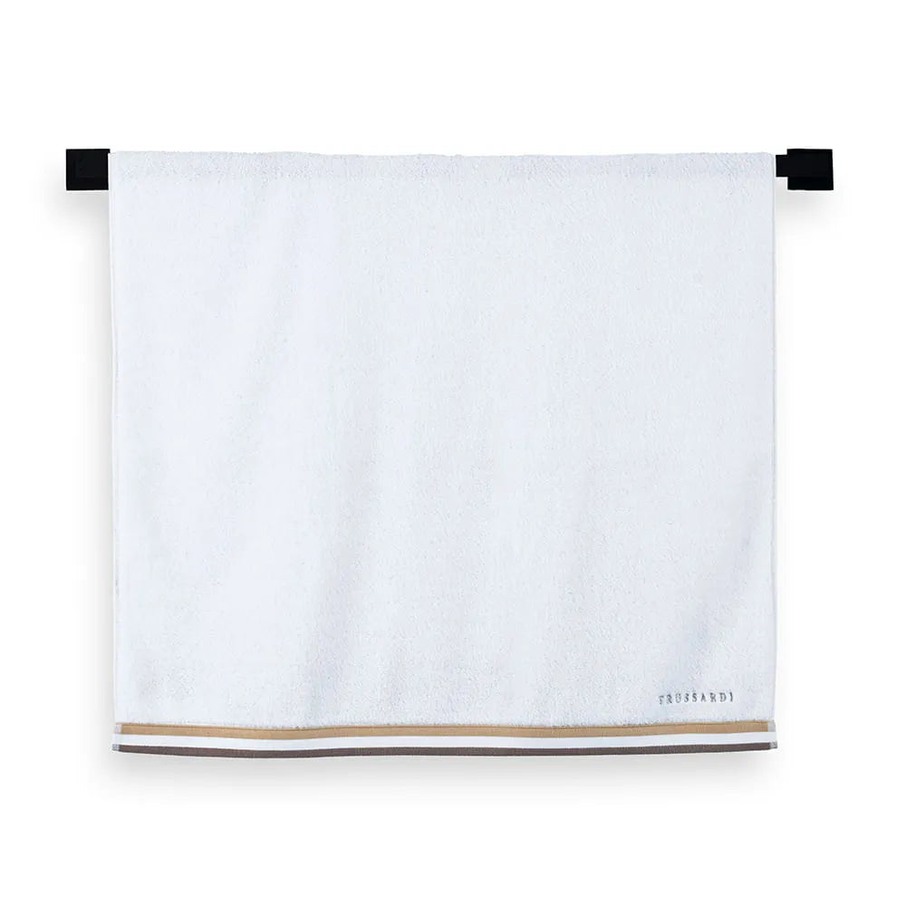 Toalha de Rosto Trussardi Montello 100% Algodão Branco 48x90cm