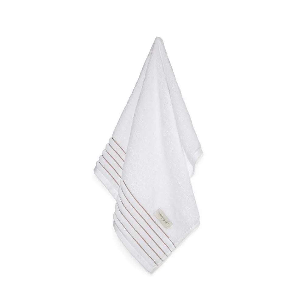 Toalha de Rosto Trussardi Palladio Branco/Rosato – 48 x 80cm