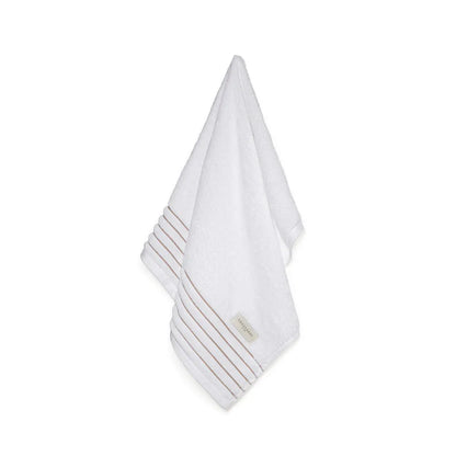 Toalha de Rosto Trussardi Palladio Branco/Rosato – 48 x 80cm