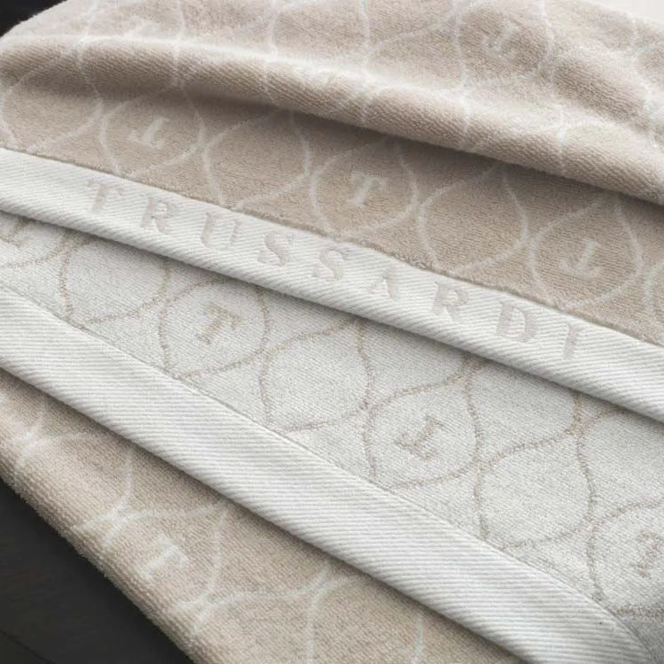 Toalha de Rosto Trussardi Speciale Cinza 48x90cm