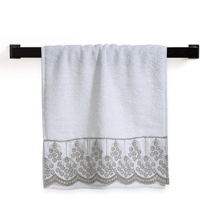 Toalha de Visita Trussardi Raffinato Branco Legno – 30x50cm
