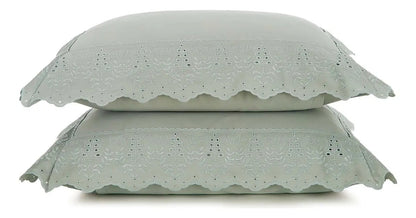 Jogo de Fronhas Bordadas Altenburg Intensite Cetim 300 Fios 100% Algodão 50x70cm