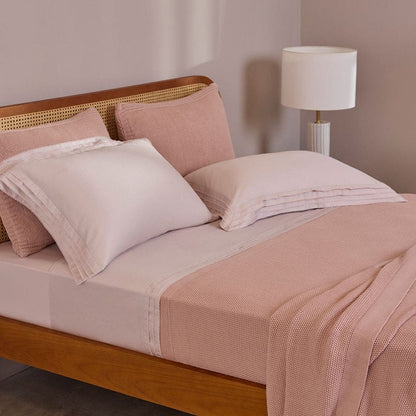 CAPA P/TRAVESSEIRO TRICOT TURIM ROSA 50X90CM