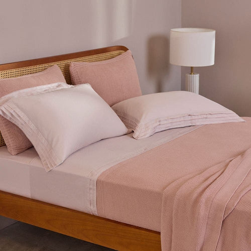 CAPA P/TRAVESSEIRO TRICOT TURIM ROSA 50X90CM