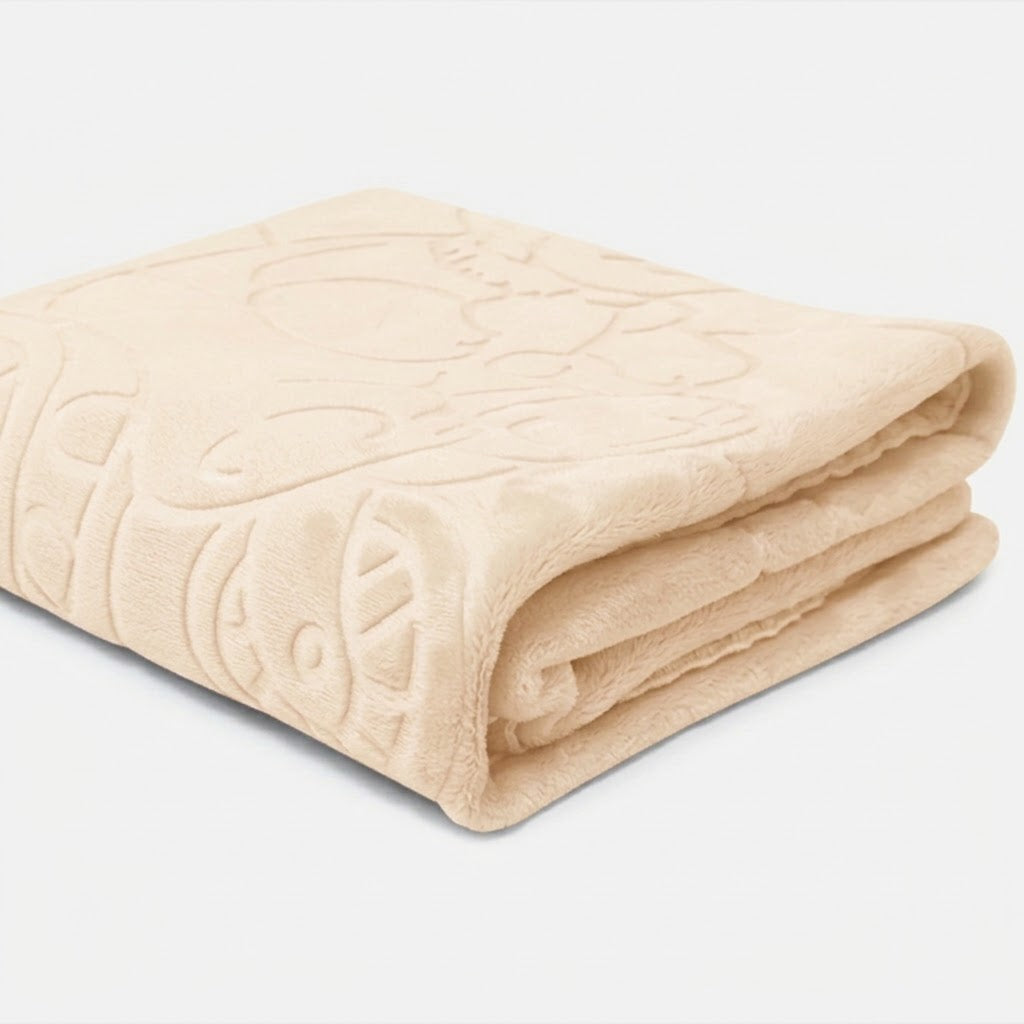 Cobertor Jolitex Babay Sac Touch Texture Bege 0,80x0,90cm