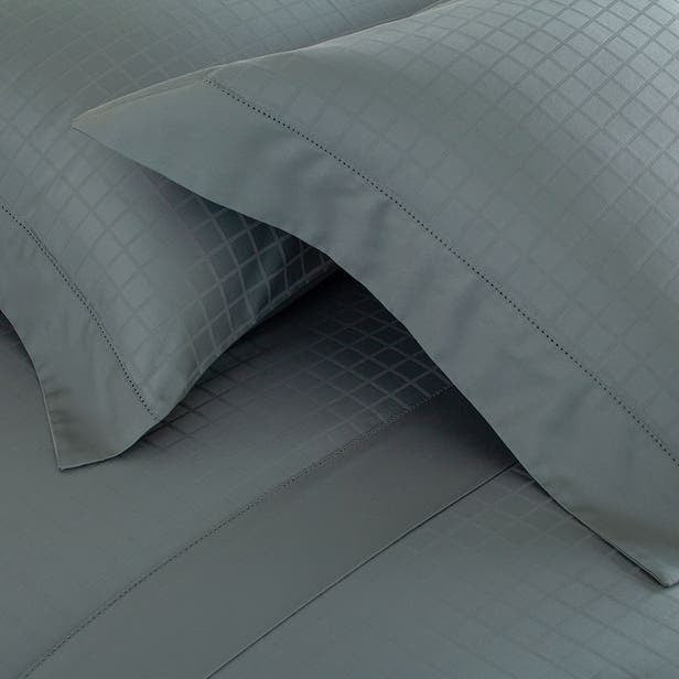 JOGO CAMA CASAL DAMASK SQUARE VERDE 220X250CM