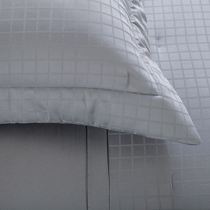 KIT COLCHA DAMASK SQUARE QUEEN VERDE 2.60X2.50CM