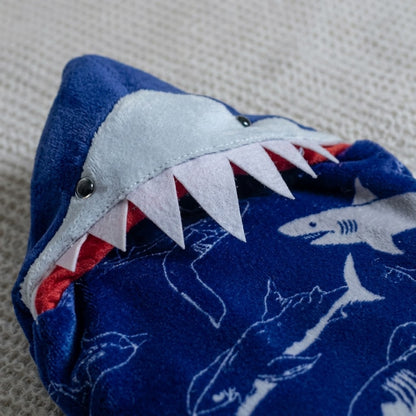 Manta Jolitex Baby com Capuz Tubarão 0,75x1,00cm