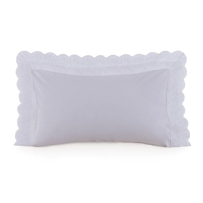 Super Fronha Trussardi Fiorita 100% Algodão Branco 50x90cm