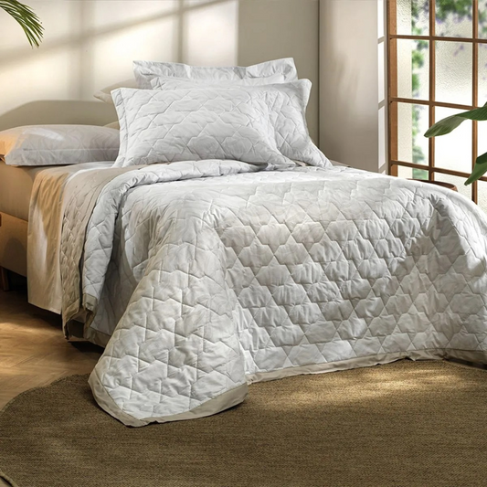 JOGO COLCHA 2PC ALGODAO LUX 200F CONECTADA SOLTEIRO ALTENBURG DUNAS