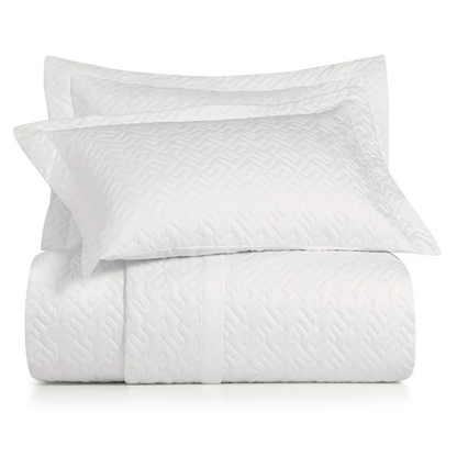 JOGO COLCHA 3PC ALGODAO LUX 200F MARCHE CASAL ALTENBURG BRANCO