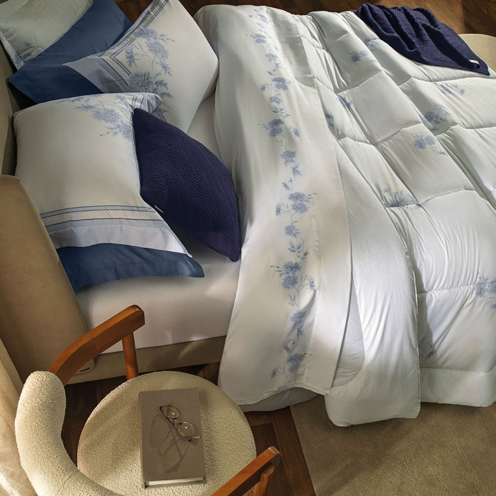 Jogo de Cama Queen 200 Fios 100% Algodão Mavie Karsten