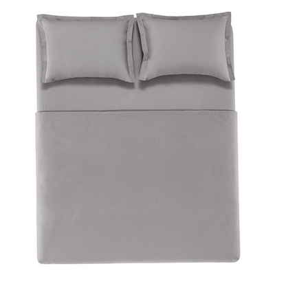 Jogo de Cama Karsten Tom 4 Peças 220 x 250cm Casal Cinza