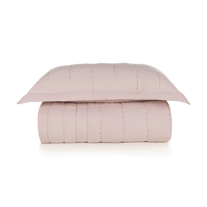 Kit Cobre Leito Colcha Karsten Infantil Orion 100% Poliéster 180 x 260 Solteiro Rosa