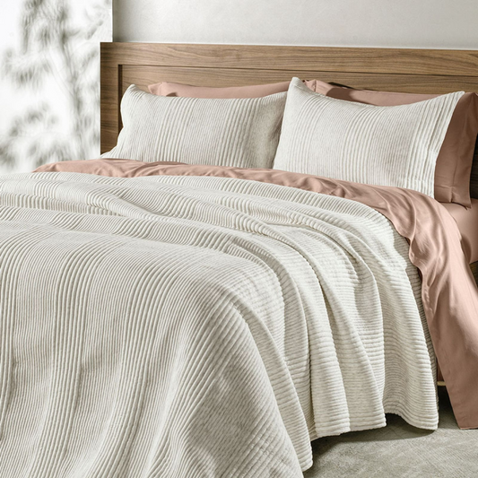 Kit Cobre Leito Colcha Karsten Dantas 3 Peças 100% Poliester 240 x 260cm Queen Branco