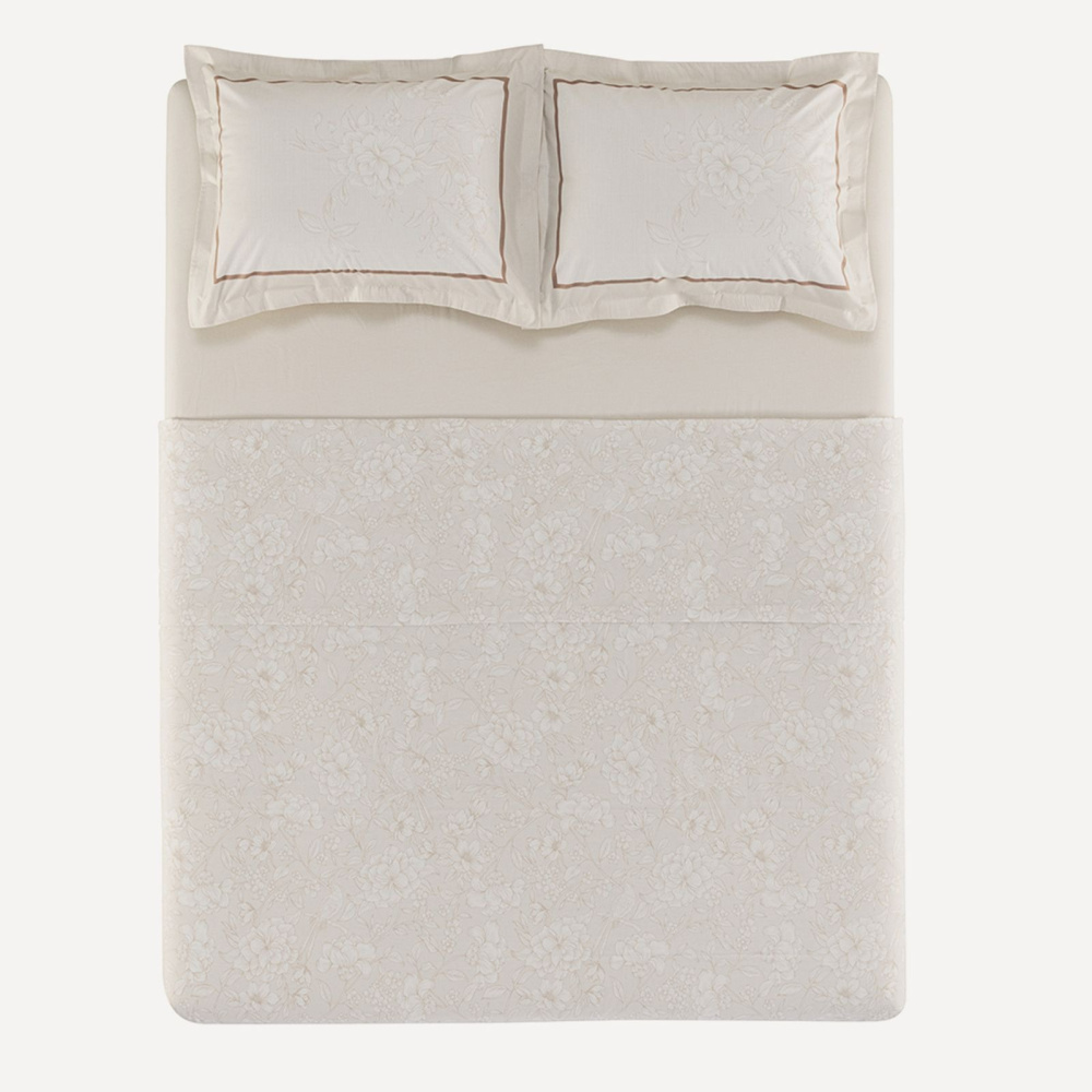 Jogo de Cama Queen com Capa de Almofada 100% Algodão Mallu Karsten