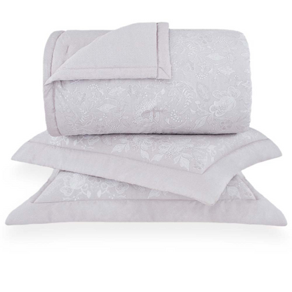 Kit Colcha Buddemeyer Bud Vision Amelie 3 Peças 270 Fios 100% Algodão Cetim Queen Estampado