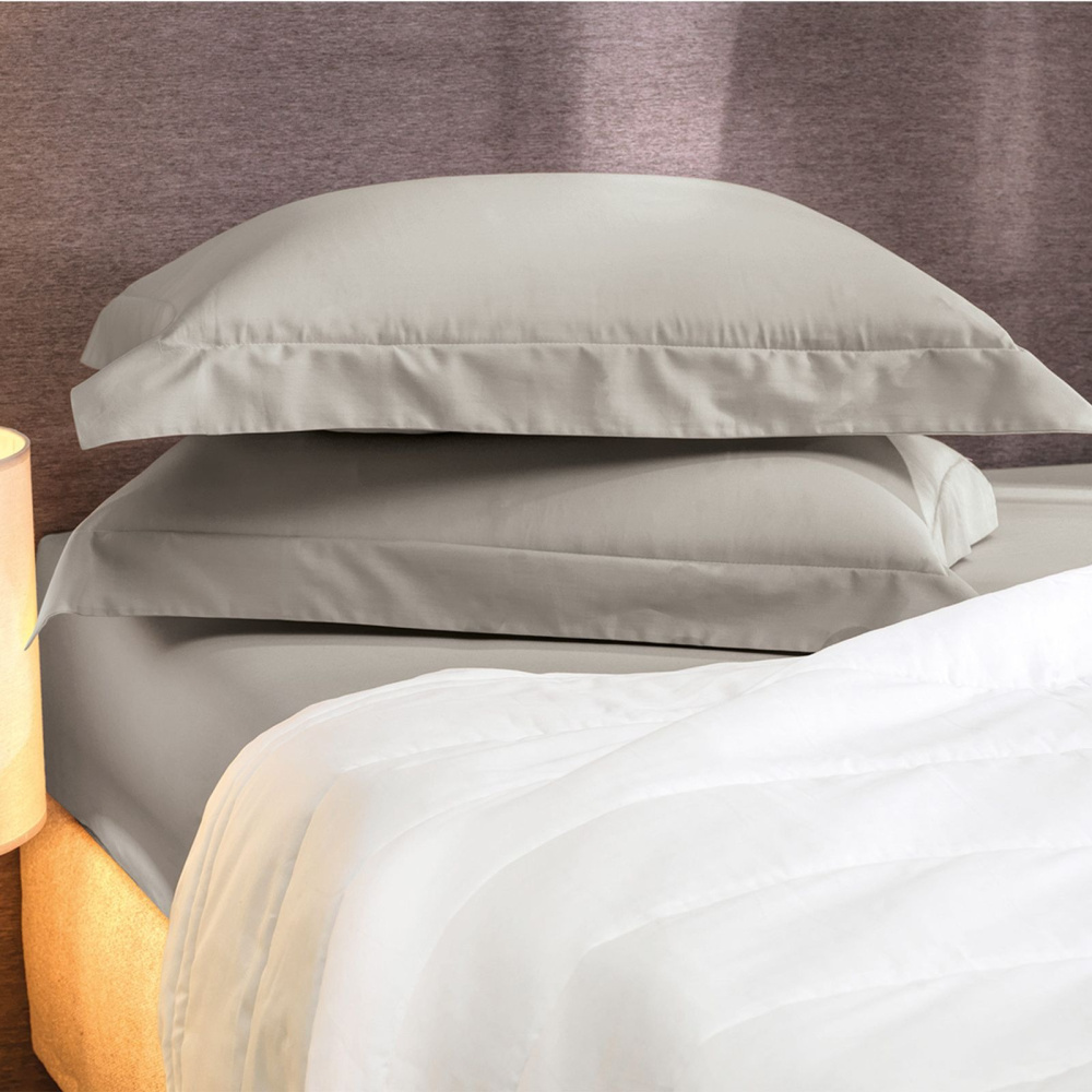 Lençol com Elástico Altenburg Algodão Lux Básico 200 Fios 1,58x1,98x0,38m Cor Cinza Inspiração