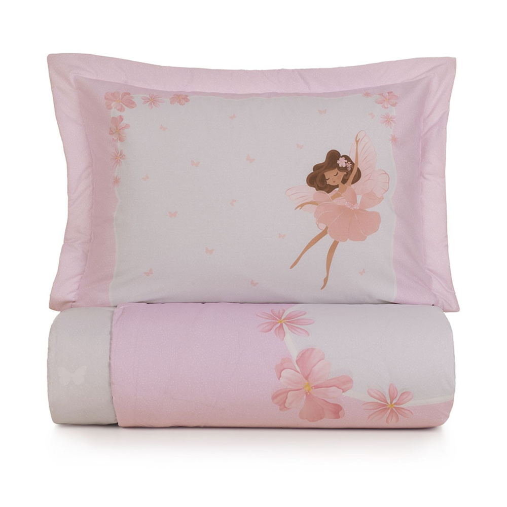 Jogo colcha Karsten Graciela 100% Algodão 180 x 260cm Solteiro Branco