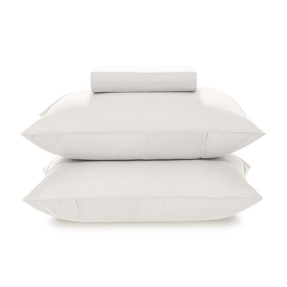 Jogo de Cama Karsten Matiza 3 Peças 100% Algodão King Branco