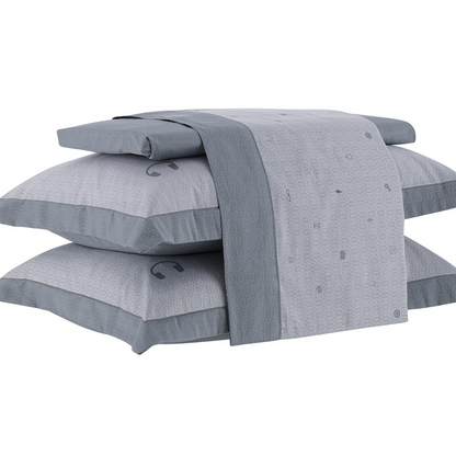 Jogo de Cama Satinee Plus 100% Algodão Solteiro Estampado