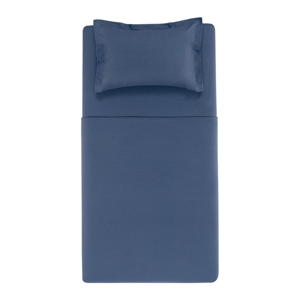 Jogo de Cama Solteiro 200 Fios 100% Algodão Tom Marinho