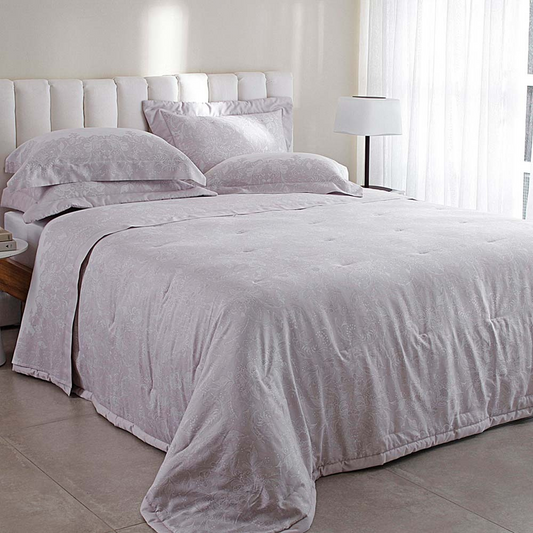 Kit Colcha Buddemeyer Bud Vision Amelie 3 Peças 270 Fios 100% Algodão Cetim Queen Estampado