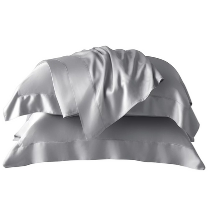 Jogo de Cama Kacyumara Bali Bambu 400 Fios King Prata