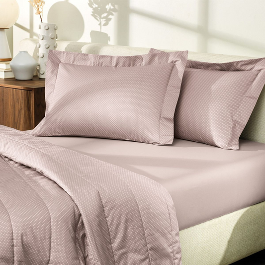 Jogo de Cama Altenburg Simples Algodão Lux Inspire 200 Fios 3 Peças 1,38x1,88x0,30m Cor Rosa