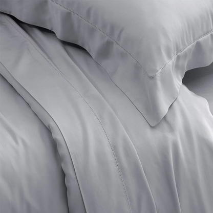 Jogo de Cama Queen Kacyumara Bali Bambu 400 Fios 100% Viscose de Bambu Prata