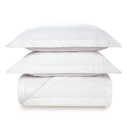 Colcha Bossa 3 Peças 300 Fios 320 x 280cm Super King Branco